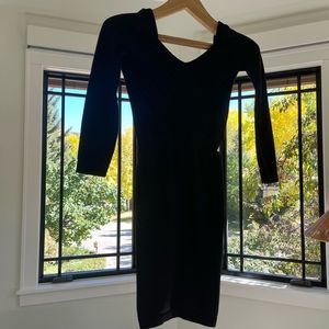 Free People | Intimately Black V-neck mini dress